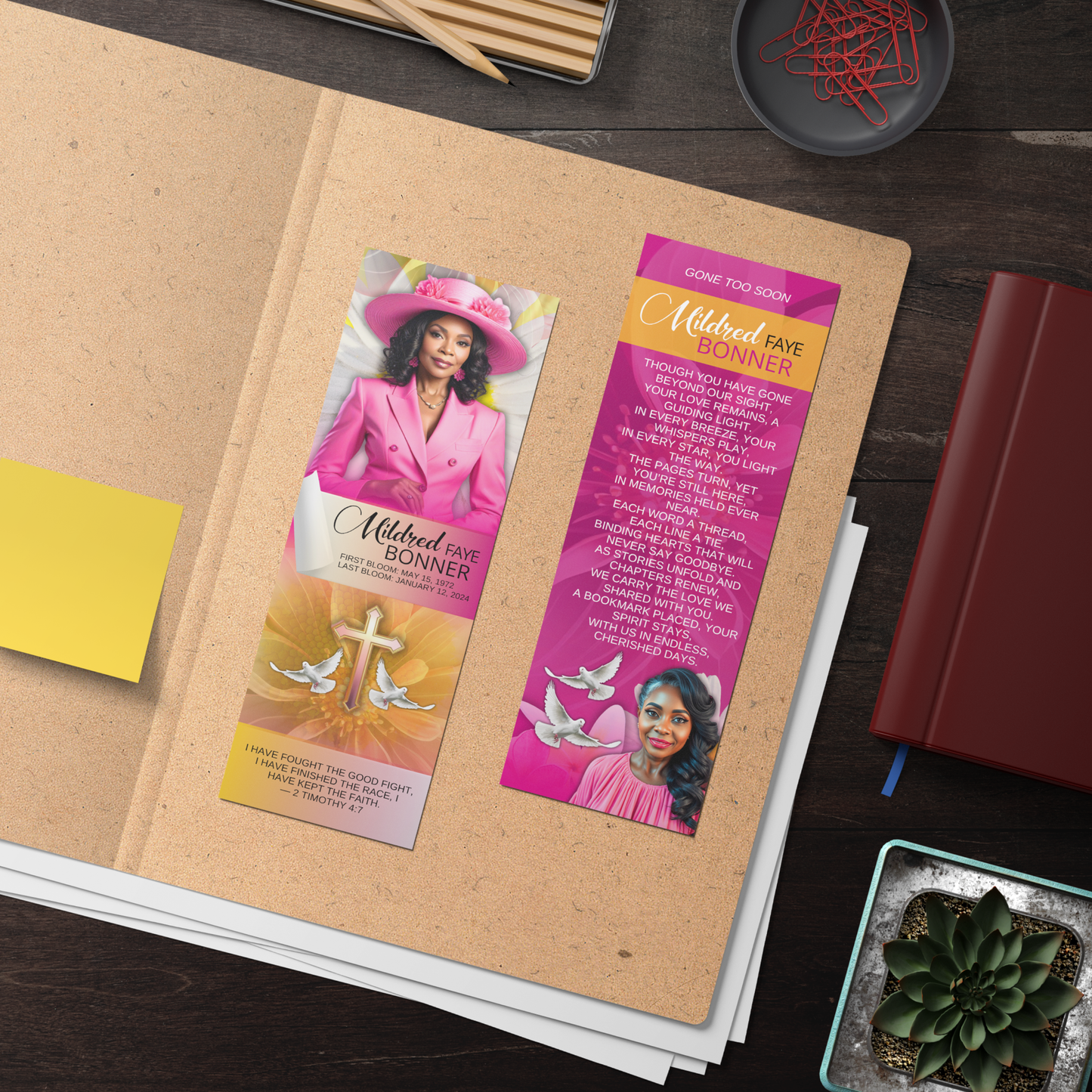 Memorial Bookmark – A Timeless Keepsake