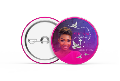 3" Memorial Button – Wearable Tribute - Serenity Impressions