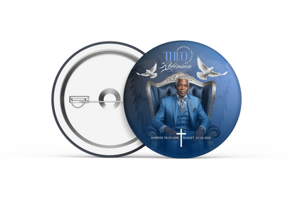 3" Memorial Button – Wearable Tribute - Serenity Impressions