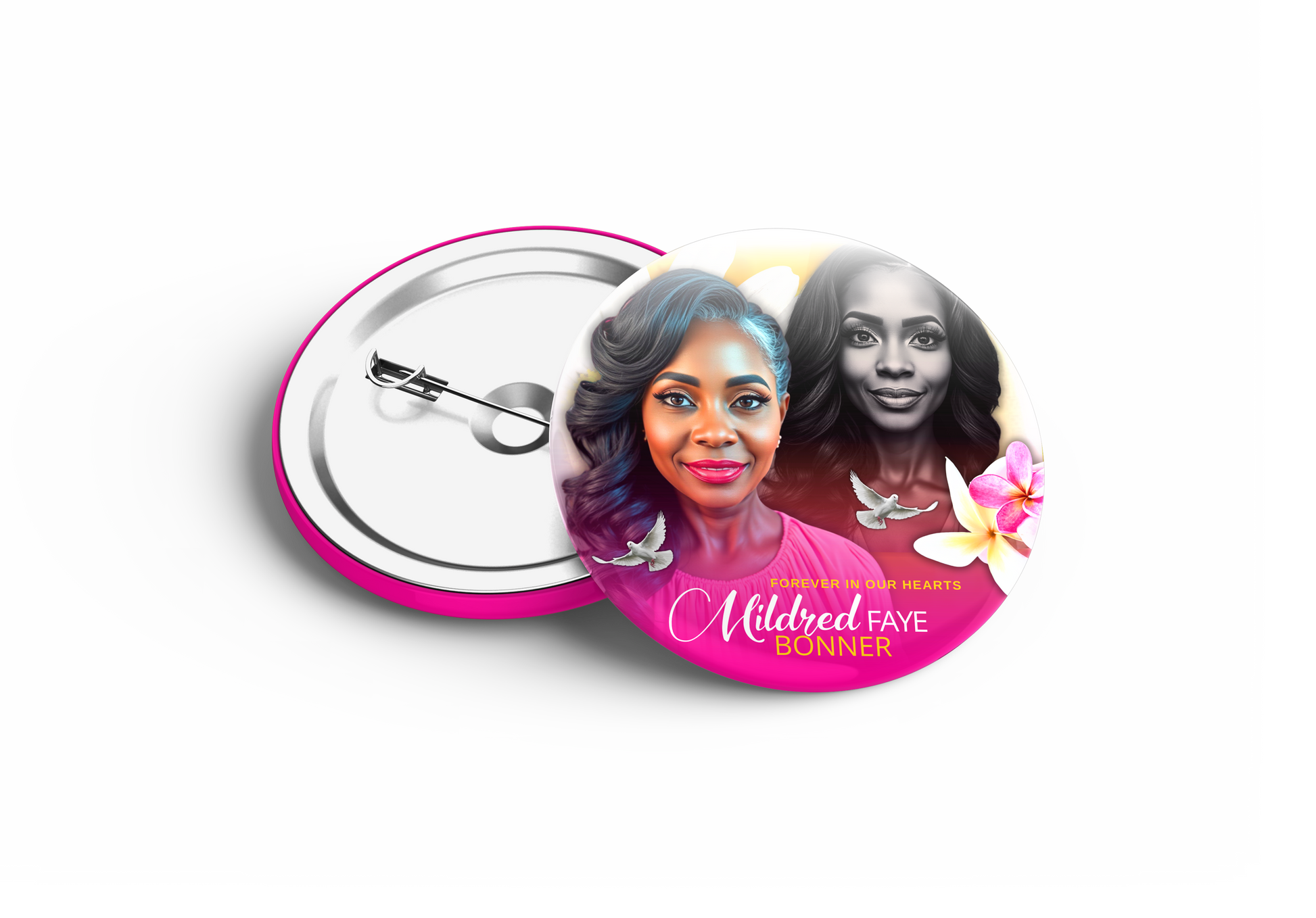 3" Memorial Button – Wearable Tribute - Serenity Impressions