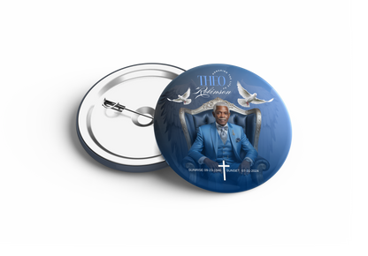 3" Memorial Button – Wearable Tribute - Serenity Impressions