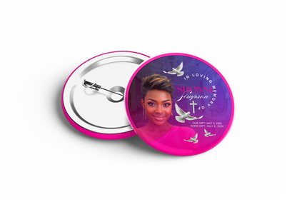 3" Memorial Button – Wearable Tribute - Serenity Impressions