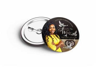 3"Keepsake Tribute Buttons