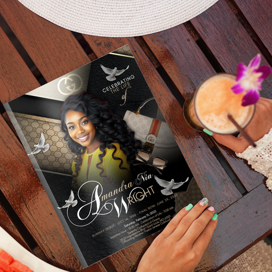 Magazine Style Obituary   (Design & Print)