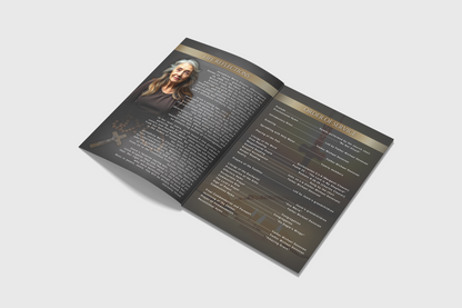 4 Page Obituary Design - Serenity Impressions