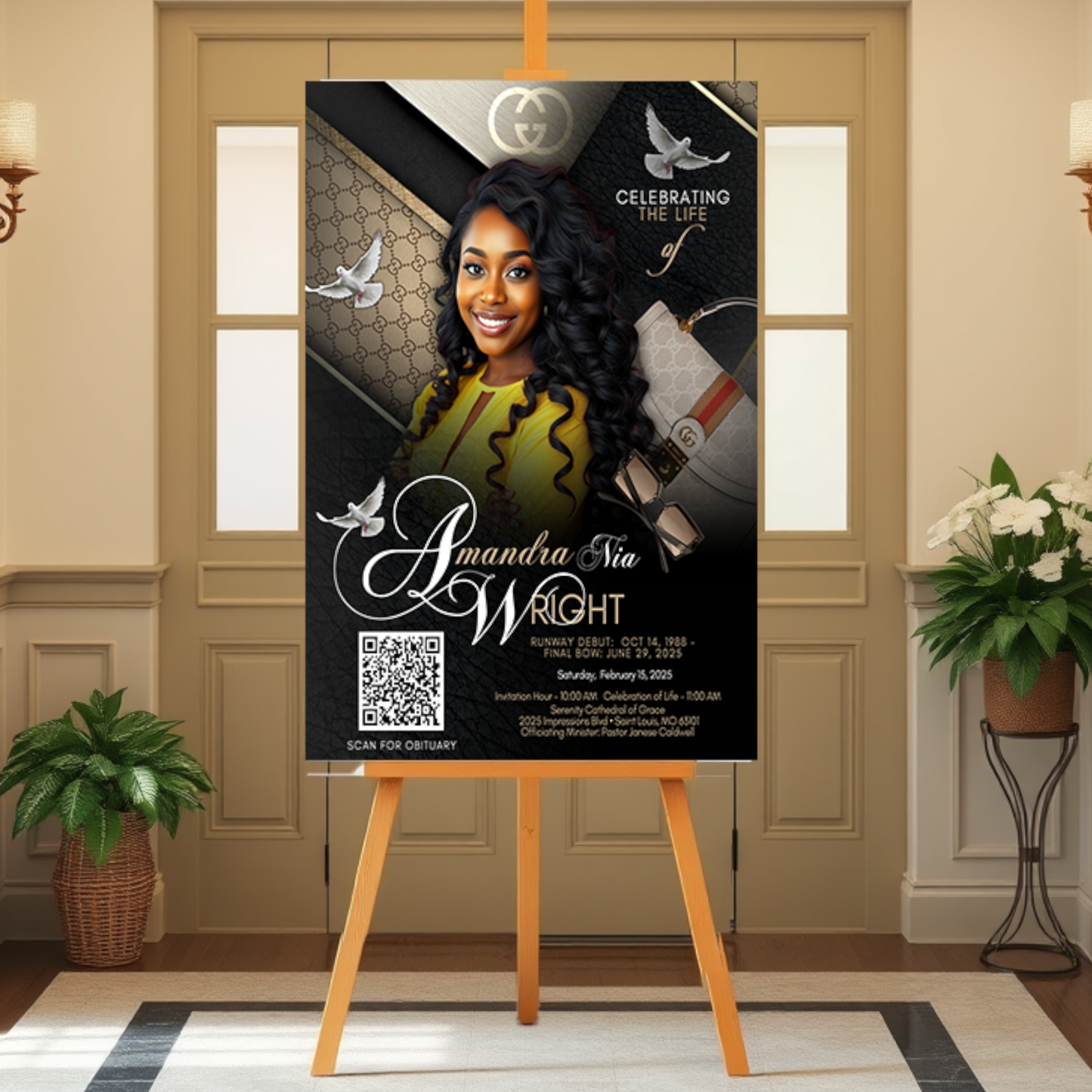 Memorial Program QR Code Display Boards