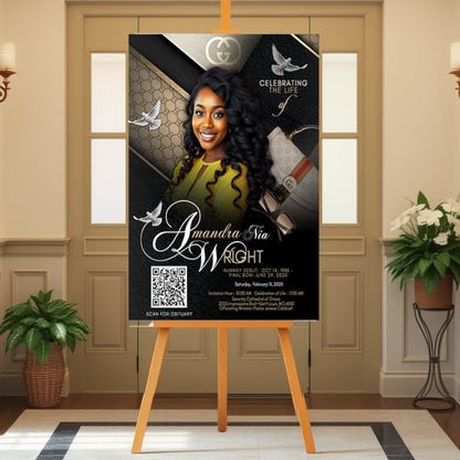 Memorial Program QR Code Display Boards