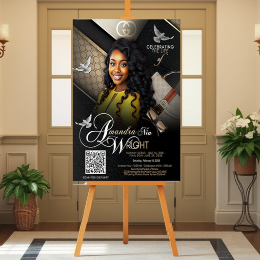 Memorial Program QR Code Display Boards